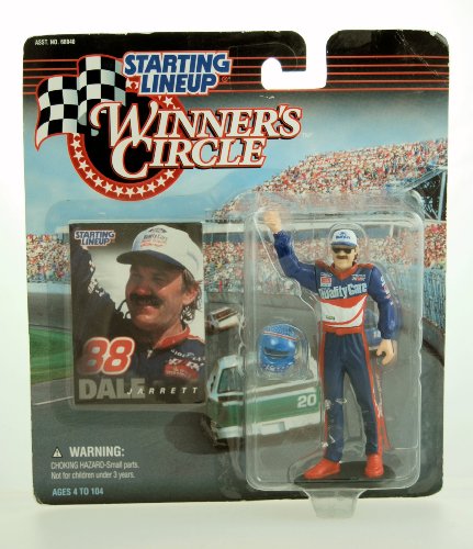 Starting Lineup 1997 - Kenner Winner's Circle - Nascar - Dale Jarrett Action Figure - 4 Inch Fig - Ford Quality Care - Ford Thunderbird - W/ Accessories - Limited Edition - Collectible #TOP19