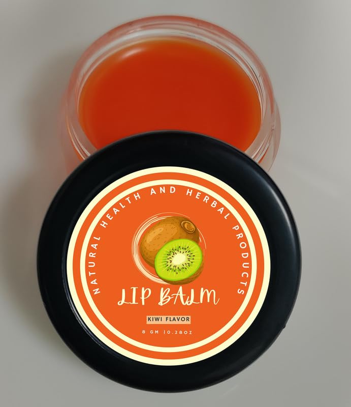 Natural Health and Herbal products Tropical Kiwi Bliss Lip Balm - Moisturize and Refresh - Bright Lips long lasting 12 Hrs Miniaturization, Long Lasting, Romantic, Kissable, Smooth Enriched, Care- 8g