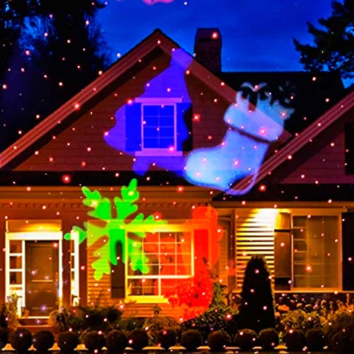 Projetor Led Natal Papai Noel Casa Espeto Festa Led 5w