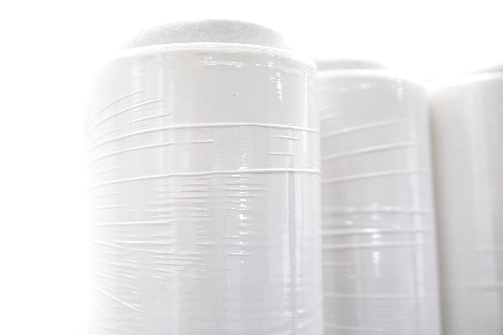 PZ. 6 ROTOLI PELLICOLA FILM ESTENSIBILE BIANCO MANUALE 2,4 KG PER IMBALLGGIO 23 my