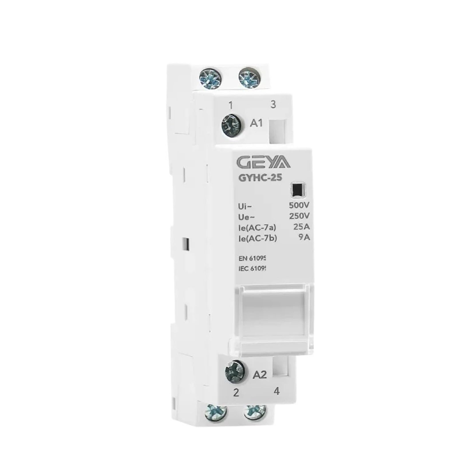 Contacteur de puissance 2P 20A 2NO pour circuit de chauffage et tableau monophasé