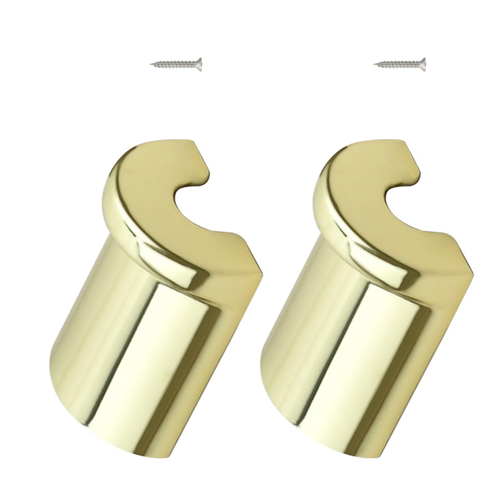 hogtnd Pack of 2 Modern Curved Hooks Contemporary for Living Room Entryway Zinc Alloy Hanger for Hanging Clothes Hats Wall Hooks for Home