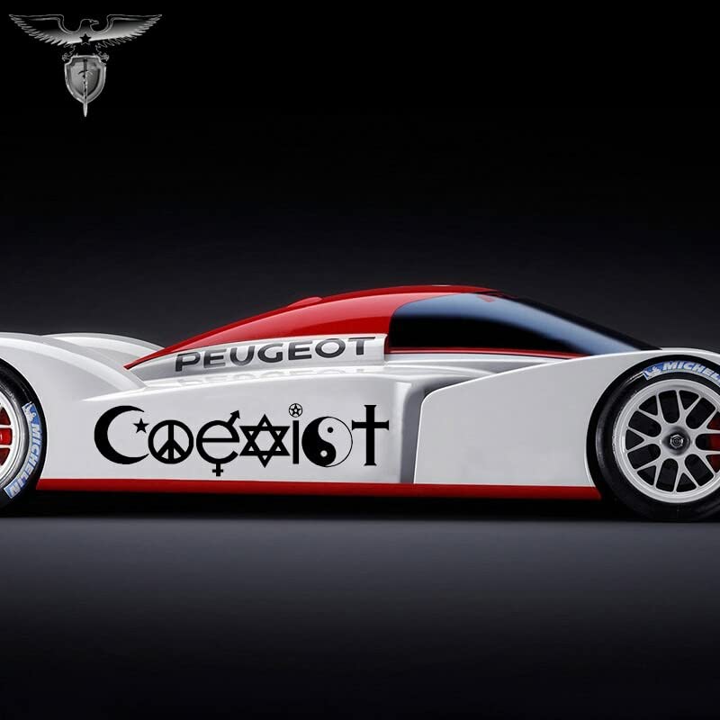 Gadgets Wrap Moon Star Tai Chi Gossip Cross Funny, Peace, Hippie Car Sticker Wall Decal Mural Vinyl Sticker (14cm x 57cm)