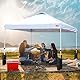 KAMEUN 4er Set Pavillon Sandsäcke Mit Kellen, Gewichtssack Mit Reißverschluss, Gazebo Sandsack für Faltpavillon Partyzelt Baldachin Gartenzelte Festzelte, Schwarz (Nur Sandsack, Sand Ausgeschlossen)