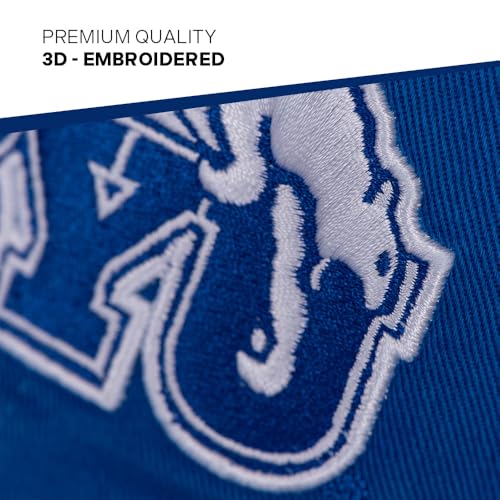 Gorra bordada azul con cierre ajustable unisex miniatura 3