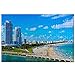 Puzzle Stati Uniti America Beach Miami Puzzle da 1000 pezzi per adulti e famiglie Regalo di viaggio in legno Souvenir 30x20 pollici