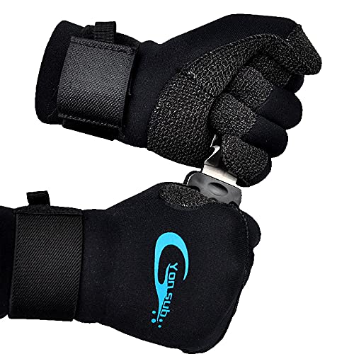 3mm Tauchen Neoprenanzughandschuhe Ausrüstung Einstellbare Schwarze Handschuhe tauchhandschuhe 19