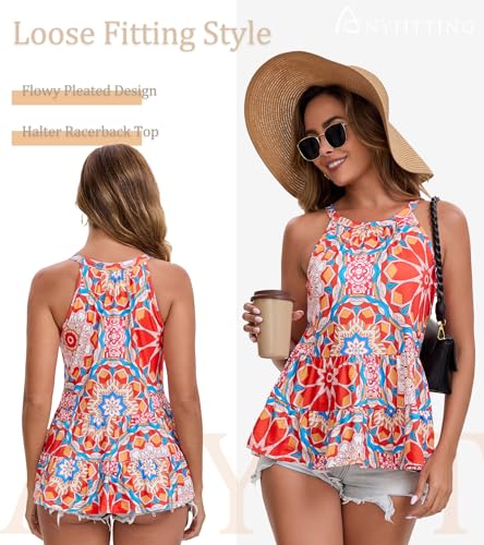 Image of Camisoles for Women with Built in Bra Adjustable Strap Tank Tops Cami Sleeveless Summer Tops for Workout Sleeping Traveling