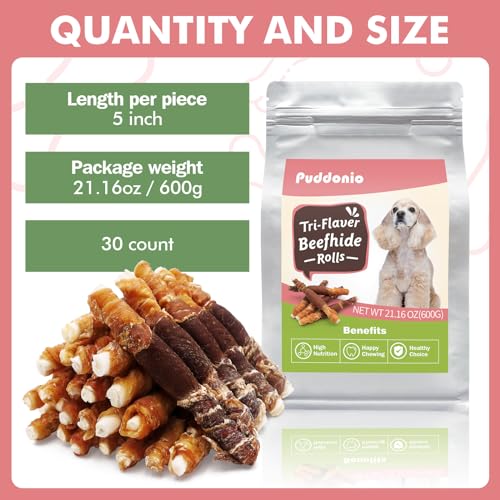 Dog Treats, Triple Flavor Rawhide Sticks, Chicken Duck and Chicken Liver Wrapped Rawhide Dog Chews, Suitable for Medium and Small Dogs, 21.16 oz Dog Treats, Triple Flavor Rawhide Sticks, Chicken Duck and Chicken Liver Wrapped Rawhide Dog Chews, Suitable for Medium and Small Dogs, 21.16 oz