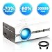 Projector,Myriann Portable Mini Multimedia Home Video LCD Projector Support 1080P for Home Theatre Support HD HDMI VGA AV USB Laptop iPhone/iPad Smartphone TV Stick Xbox,2018 Newest Upgraded