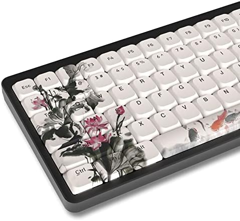 SDYZ Low Profile Keycaps Set - 137 PBT Tastenkappen Gradient Braun Für Mechanische Tastaturen