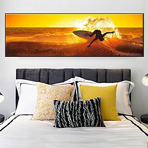 Kit Diamant Peinture Complète Vagues de surf 30x90cm - 2