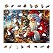 Wooden Puzzles for Adult, Warm Christmas Wooden Puzzles, Unique Shape Wood Cut Puzzles(S, 8.5*6.2in, 100pcs), Jigsaw Puzzles with Beautiful Wooden Box, Birthday Gift for Children Family Friends Game