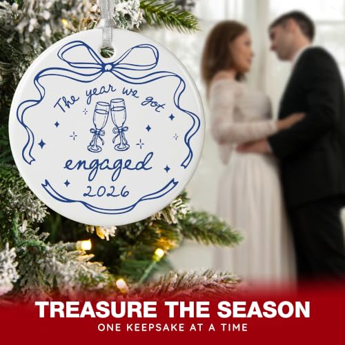 Engagement Gifts for Couples - Engaged Ornament, Fiance Gift, Bride Decor - Image 4