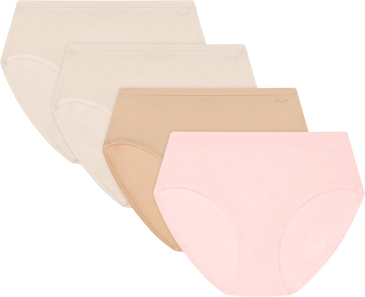 Maidenform womens Underwear Briefs, High-rise Brief Panties for Women, Seamless Panty, Stretch Microfiber