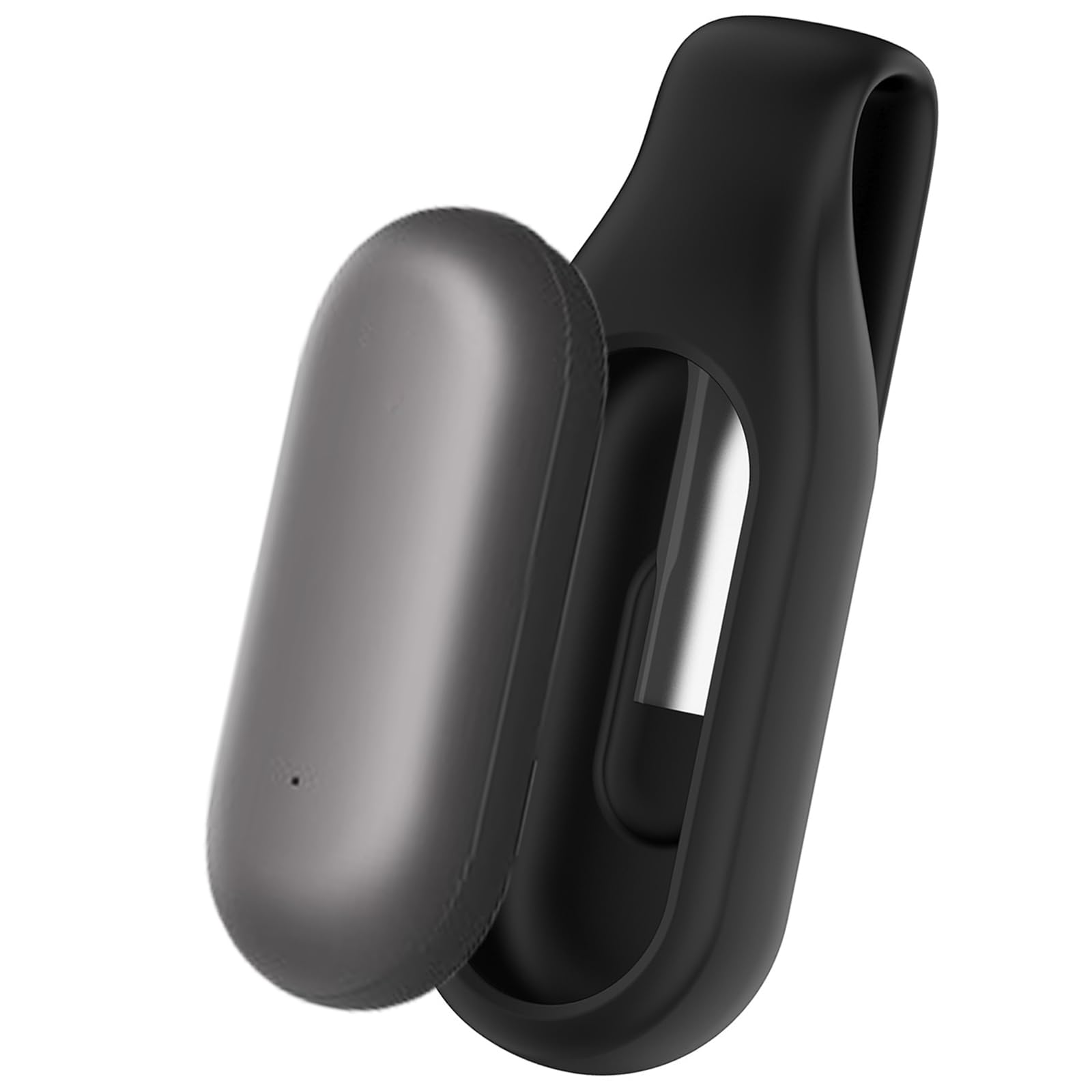 Étui en silicone souple pour enregistreur vocal PLAUD NotePin - Compatible avec NotePin AI (noir)