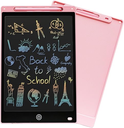 Image of LCD Writing Tablet with Stylus Pen, Electronic Colorful Screen Magic Slate Doodle Drawing Board Pad Scribbler Educational Learning Tool for Kids Adults-Multicolor