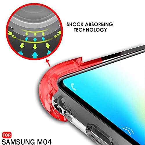 Image of TheGiftKart Transparent Crystal Clear Back Cover Case for Samsung Galaxy M04 / F04 / A04e | Shockproof Soft TPU Case | Cushioned Edges for Ultimate Protection Back Cover Case (TPU, Transparent)