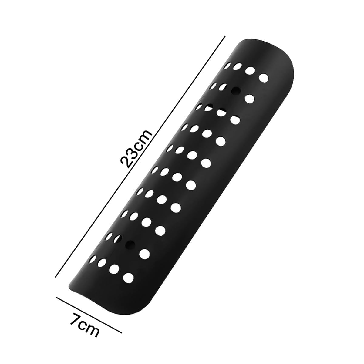 Scudo Termico Universale in Metallo per Scarico, Scudo Termico per Tubo di Scarico per Auto e Moto, Protezione Termica per Tallone, Scudo Termico Dritto, Nero