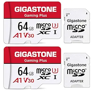 Gigastone 256Gb Micro Sd Card, Gaming Plus, Microsdxc Card for Nintendo-Switch, Wyze, Gopro, Dash Cam, Security Cam, 4K Video Recording, Uhs-I A1 U3 V30 C10, Up to 100Mb/S, with Adapter