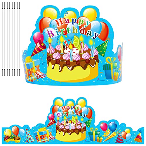 JTIEO 35Pack Birthday Crowns Party Hats for Kids Classroom School VBS Party Supplies Paper Birthday Crowns for Classroom Birthday Hats for Kids Classroom Birthday Hats School