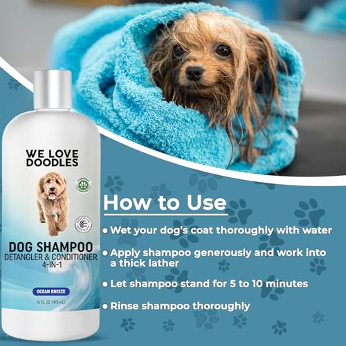image for We Love Doodles Dog Shampoo, Conditioner & Detangler-Best Shampoo for 