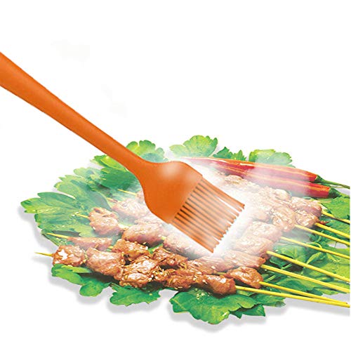 Set spatole in silicone - Spatola in gomma arancia antiaderente 6 pezzi con anima in acciaio inossidabile - Set di utensili da cucina per spatole termoresistenti per cottura - immagine 3