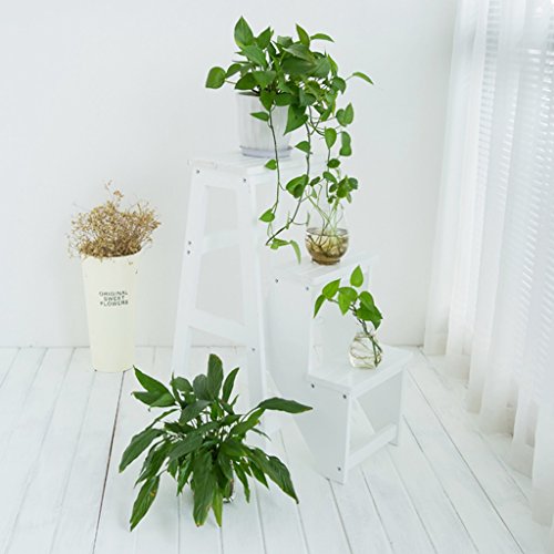 Taburete de 3 Pisos Madera Maciza LUNEZY para Solucionar Altura Cocina 2