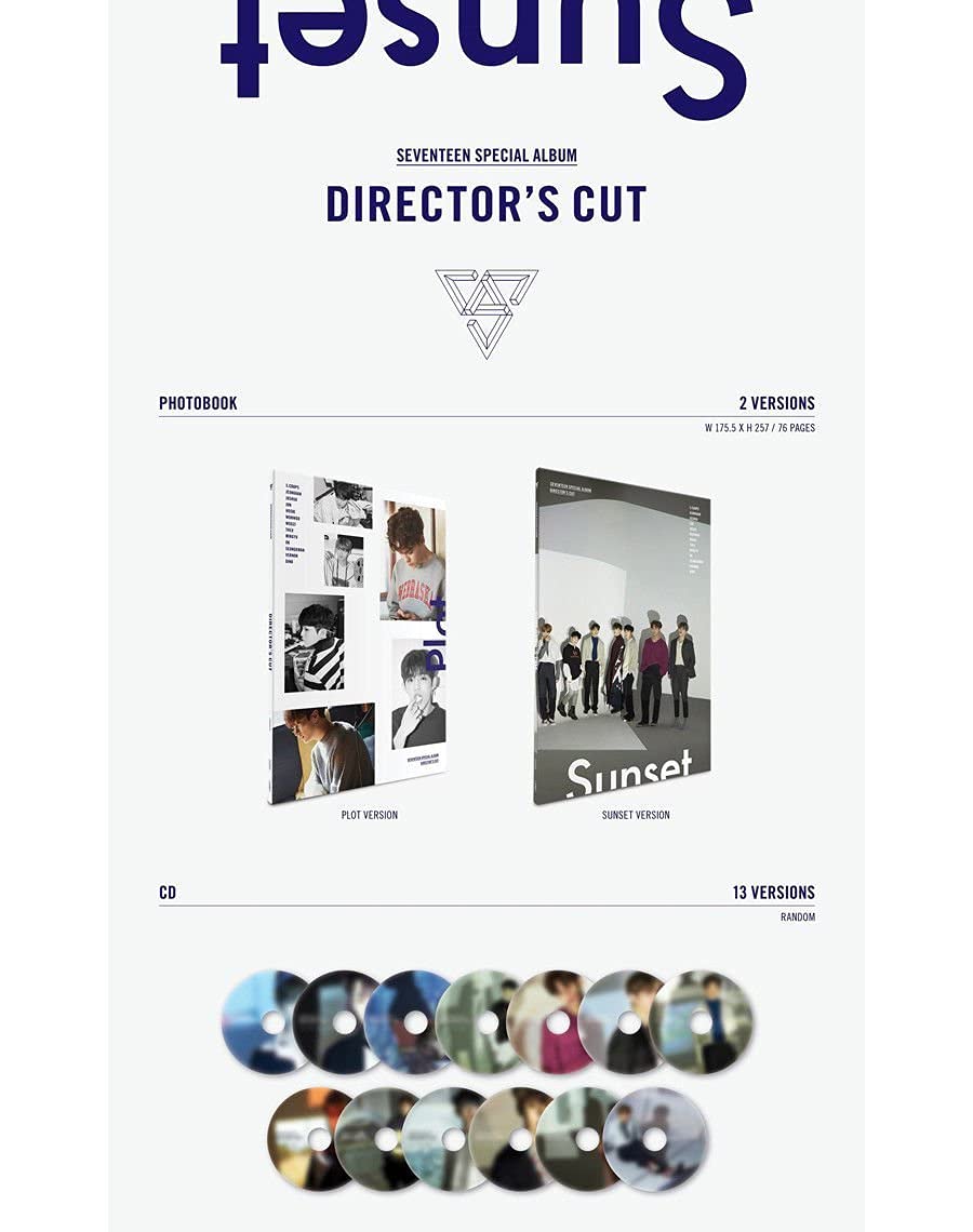 ◉seventeenトレカ Director's Cut CD特典 コンプ26枚 Amazon.com: SEVENTEEN [DIRECTOR'S CUT] Special Album SUNSET Ver