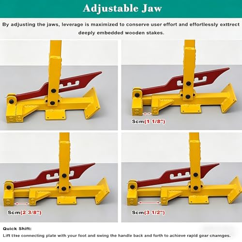 Arrache-jeu à lame dentelée robuste outil levier vertical - 6