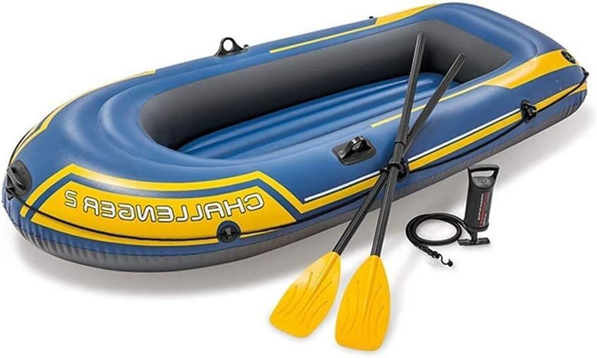 Canoë bateau gonflable anti-crevaison pour 2 personnes et pêche active
