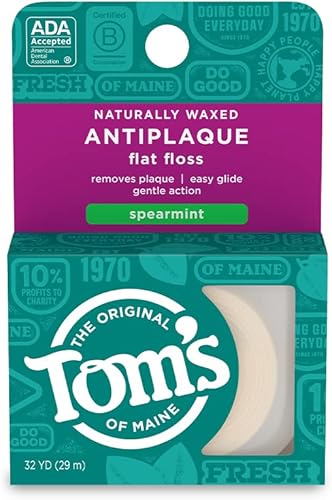 Toms of Maine Hilo dental plano antiplaca natural encerado hierbaba 32 yardas Toms of Maine Hilo dental plano antiplaca natural encerado hierbaba 32 yardas
