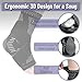 DR JK- Ankle Brace for Women and Men, Medium, 1 Pair, Grey and Black, Adjustable Compression Sleeve, Soft Straps for Achilles Tendonitis Relief, Sports Protection, Achilles Tendonitis Brace