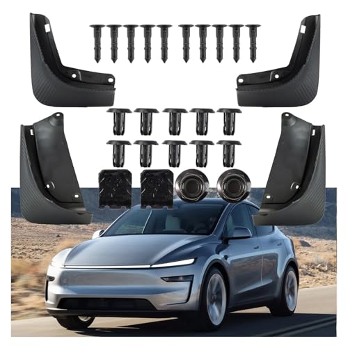 Guardabarros de coche para Tesla Model Y Juniper 2025: protección completa 4X 2