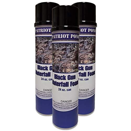Waterfall Foam for Koi Ponds, Waterfalls and Streams - (3) Pack of 24oz Cans