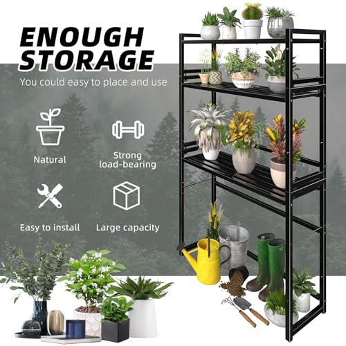 Ekisemio ET-501-BK 3-Tier Plant Stand Outdoor Indoor Waterproof thumb #3