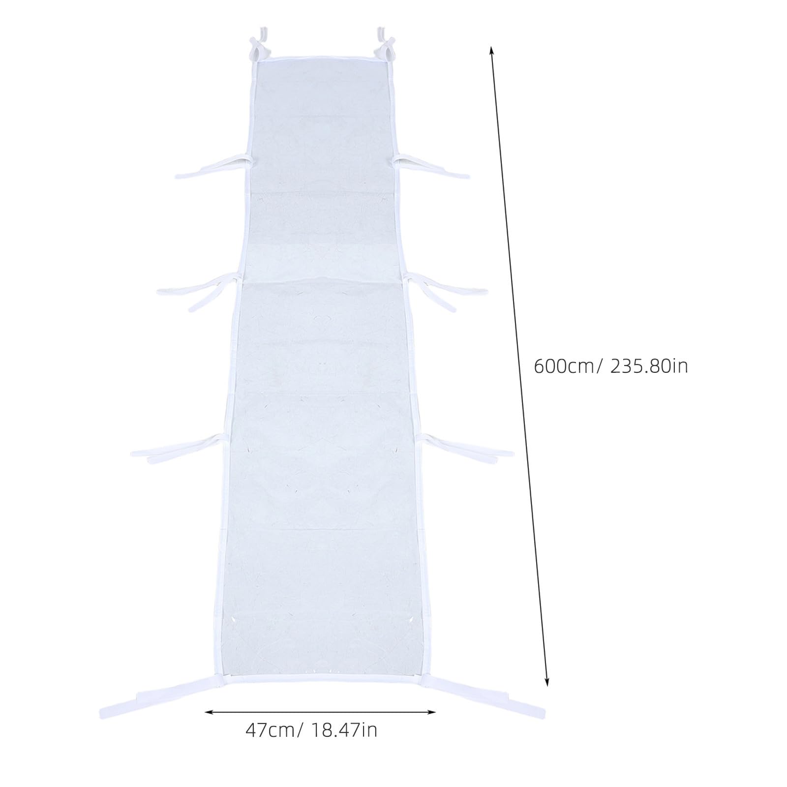BESPORTBLE Gouttière de 6 M (19,7 Pi) avec Sangles, Canal D'évacuation D'eau Étanche pour Tentes Pliantes, Extension de Canopée Résistante Aux Intempéries pour Événements en Plein Air, Patio,