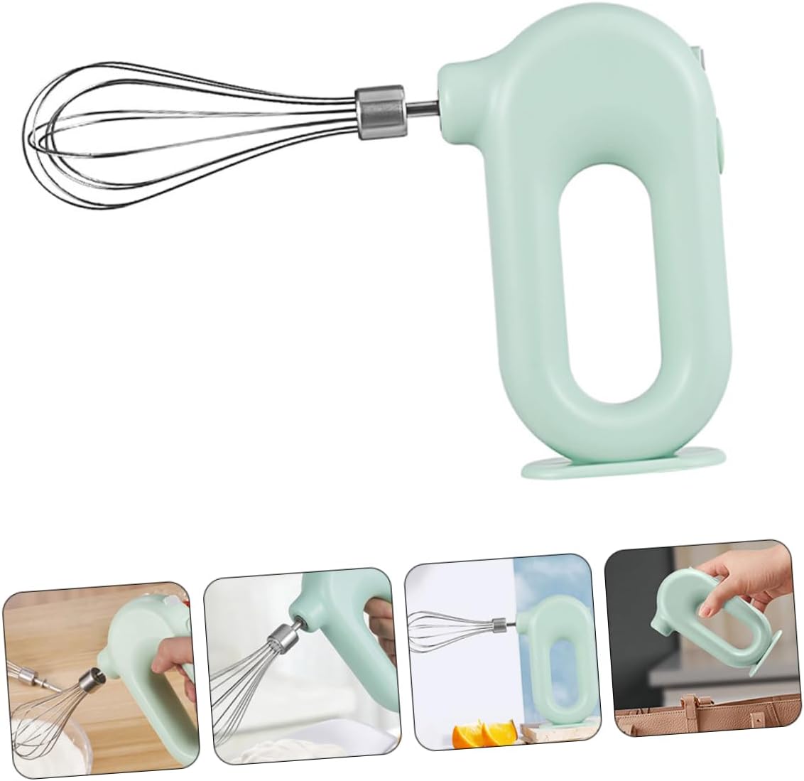 1set Egg Beater Mixer Handheld Design Multi-speed Baking Milk Frother for Home Hotel Restaurant