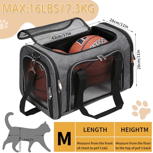 Image of Soft-Sided Cat /Dog /Pet Carrier, Collapsible Pets Travel Carriers