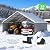 FLOUREE 20x20 FT Heavy Duty Metal Carport with Sidewalls, Enclosed 2 Car Carport Canopy, Vertical Roof Metal Car Port for Snow, Rain & Sun, for Trucks, Boats and Outdoor Storage