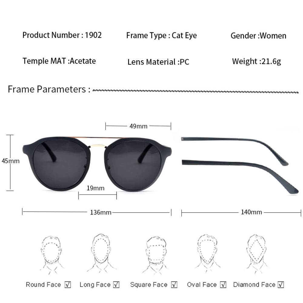 Kobiety mężczyźni klipsy magnetyczne 2-funkcyjne okulary ramki kobiece okrągłe okulary Ultem