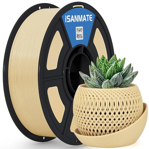 Image of iSANMATE ASA Filament 1.75mm Beige 1KG, UV & Weather Resistant 3D Printer Filament Perfect for Outdoor Functional Parts, Dimensional Accuracy + /- 0.02mm, 1kg Spool (2.2lbs)