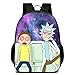 Cartoon Anime Rick Morty Sac À Dos, Personnages Anime Sac D'école De Voyage en Plein Air pour Adolescent Garçons Filles,A,14 in