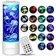 Radikor Quallen lampe mit 17 Farben & Fernbedienung, Jellyfish Lamp 4 Lichtmodi, LED Quallen Aquarium Lampe für Kinder Erwachsene, Quallen Lavalampe Stimmungslicht für Entspannung Wohndekoration, Weiß
