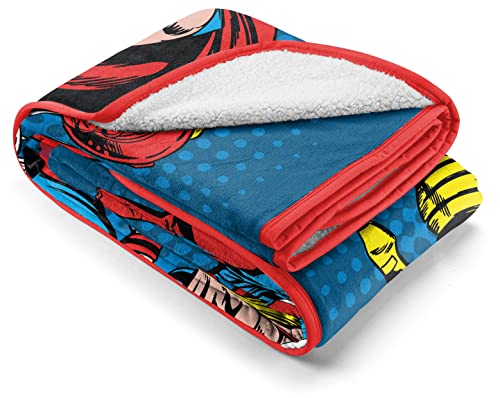 Couverture Sherpa Marvel Comics Jay Franco 130x150 cm en microfibre