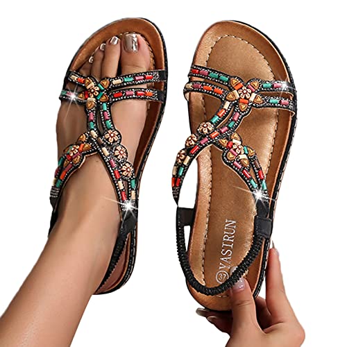 Chaussures décontractées bout ouvert anti-frottement sangle souple