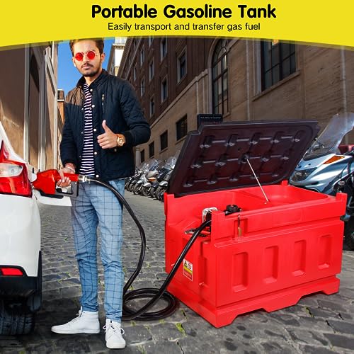 Lappplsp YL0053 Portable 48 Gallon Fuel Tank With Pump For Gasoline & Diesel, 15Gpm High Flow Rate 12V Dc Self-Priming Fuel Transfer Pump thumb #6