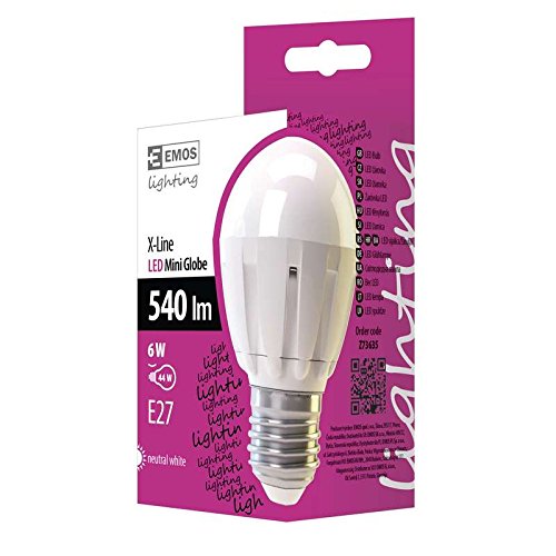 Preisvergleich Produktbild EMOS *Model A+, LED Glühlampe Premium Mini Globe 6W E27 Neutral-weiß, Glas, 6 watts, E27, Transparent, 4,5 x 4,5 x 8,1 cm