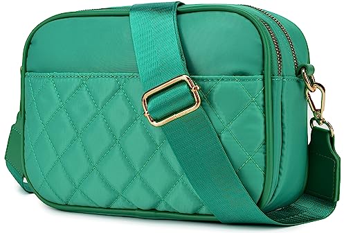 lola mae Crossbody Bags for Women Quilted Nylon Travel Shoulder Purse