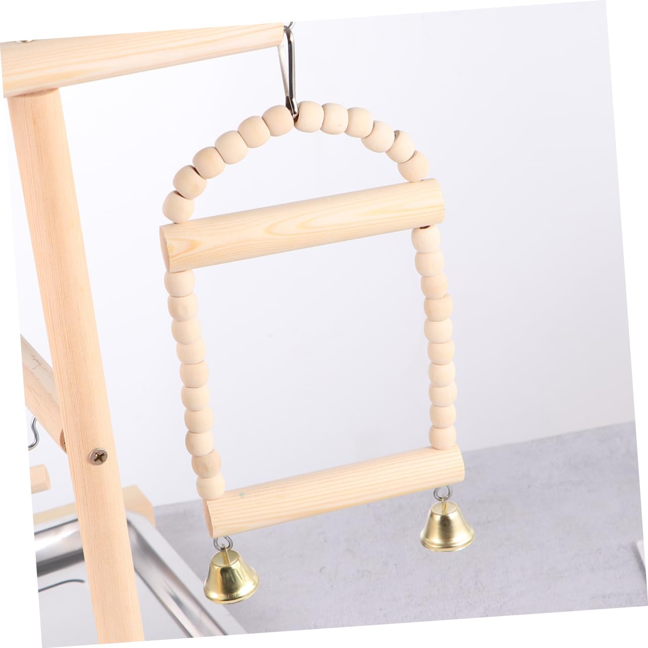 UPKOCH Hamsterbrücke als Papageienständer Spielzeug mit Balancefunktion Hängendes Papageienspielzeug und Vogelständer Spielzeug für Wellensittiche und Nymphensittiche Zufällige Farbe